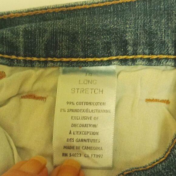 Women's Old Navy "The Sweetheart" boot cut blue jeans size 14 long - Picture 5 of 6